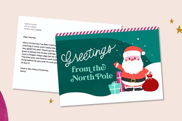 Free Santa Postcard