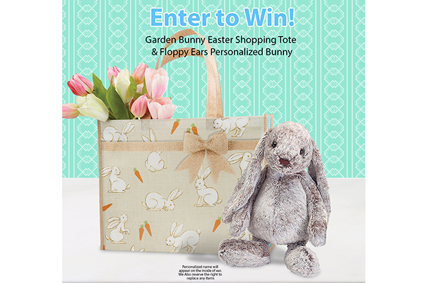 Free Garden Bunny Easter Tote