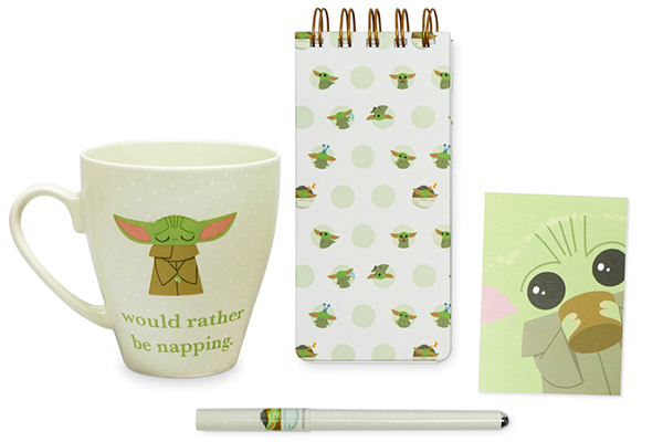 Free Baby Yoda Mug & Stationery Set