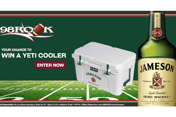 Free Jamesons YETI® Cooler