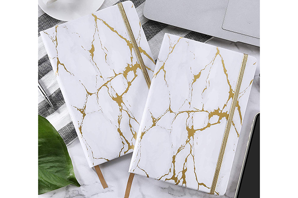 Free Gold Marble Notebook