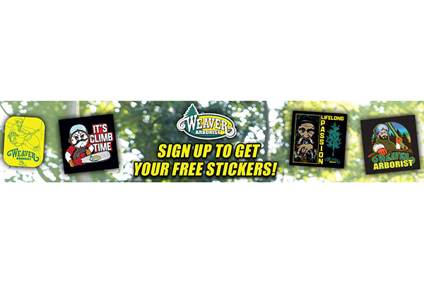 Free Weaver Arborist Stickers