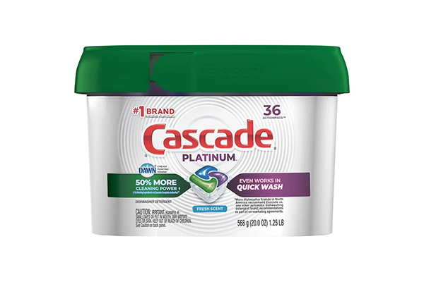 Free Cascade Detergent Tabs