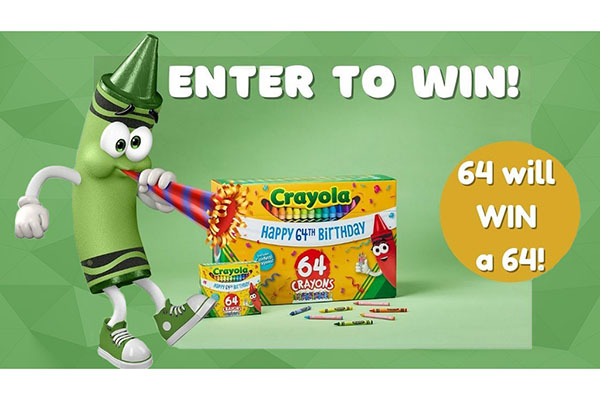 Free Crayola 64 Crayons Box