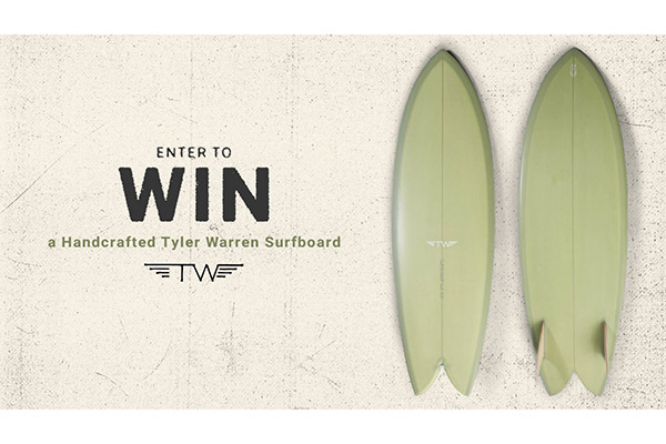 Free Tyler Warren Surfboard
