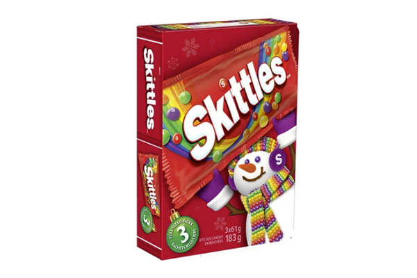 Free SKITTLES Christmas Candy Box