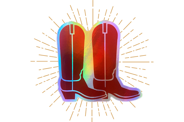 Free Amarillo Boot Stickers
