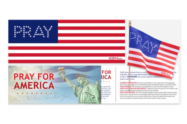 Free “Pray” American Flag