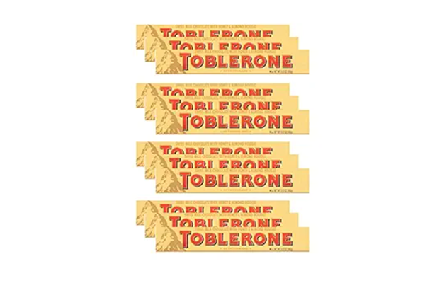 Toblerone Swiss Milk Chocolate Bar(Pack of 12) SAVE 21%!