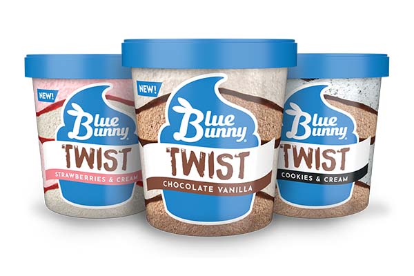 Free Blue Bunny Twist Pints