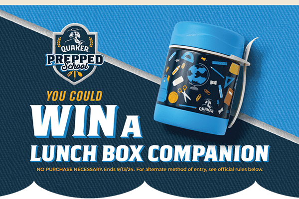 Free Quaker Lunch Box