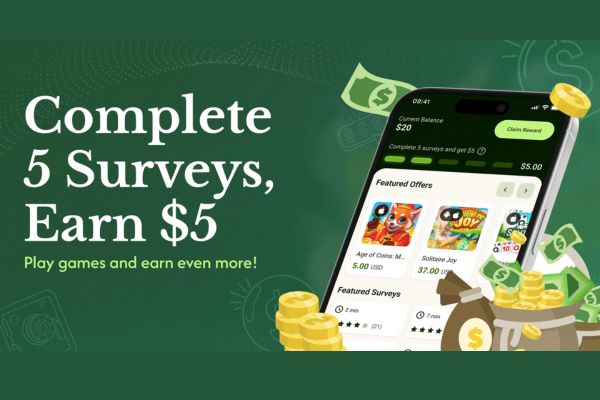 Earn $5 Fast with Just 5 Surveys