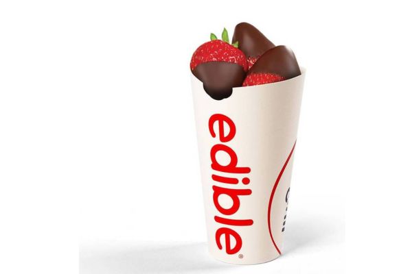 Free Chocolate Dipped Fruit Cone