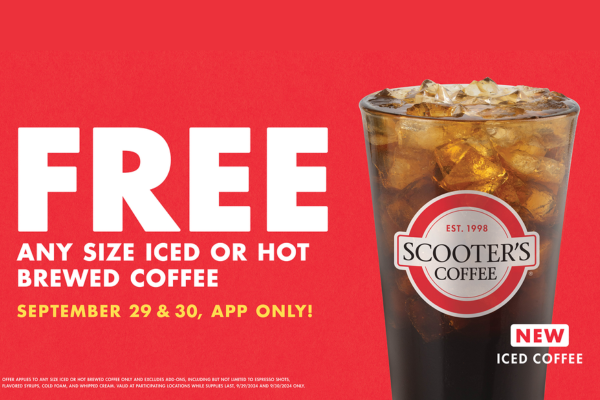 Free Coffee at Scooter’s Coffee