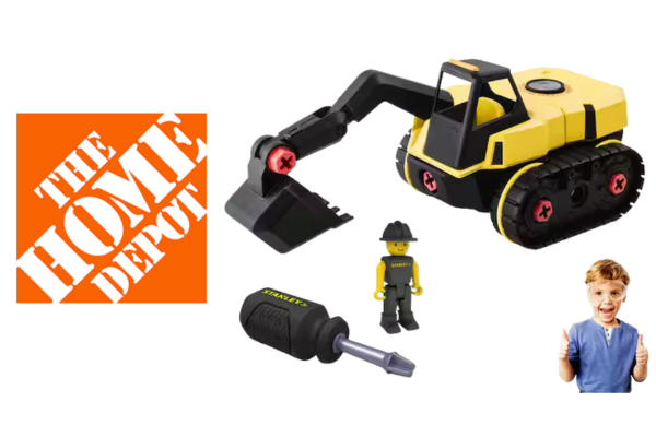 Free Home Depot Kids Workshop – Build an Excavator