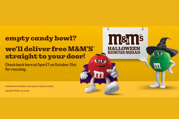 Free M&M’s Halloween Delivery