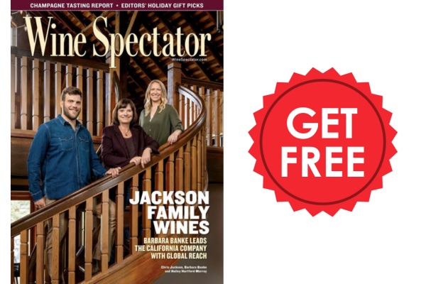 Free 1-year Subscription to Wine Spectator Magazine